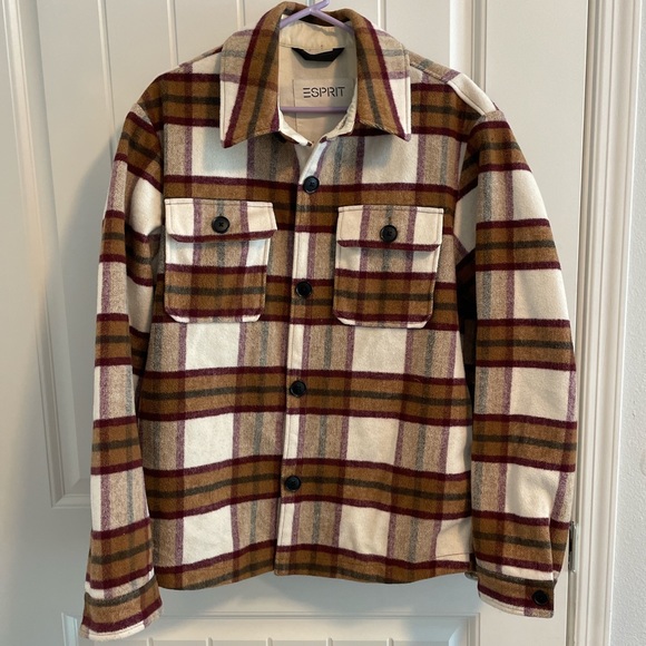 ESPRIT Men’s Fall Flannel Jacket - Picture 1 of 8